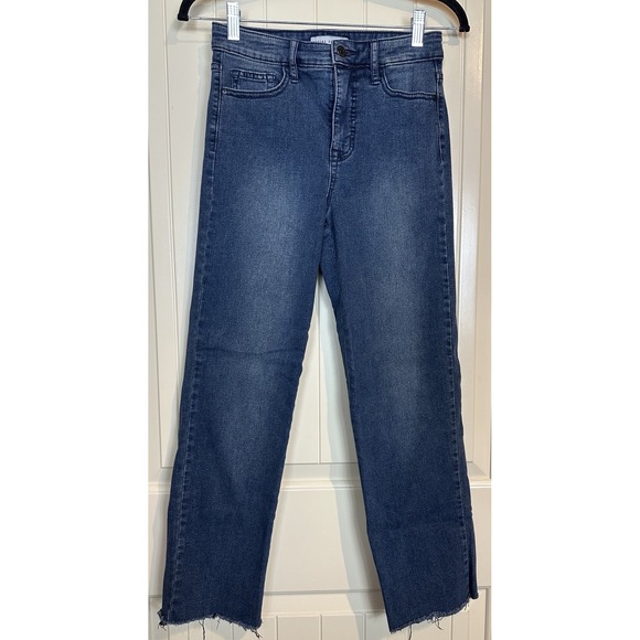 Social Standard by Sanctuary high rise crop straight leg jeans sz 2 GUC - Picture 1 of 5